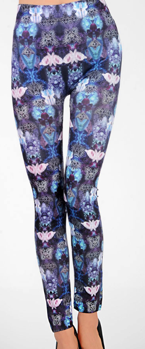 Stretch leggings med sommerfugle